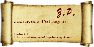 Zadravecz Pellegrin névjegykártya